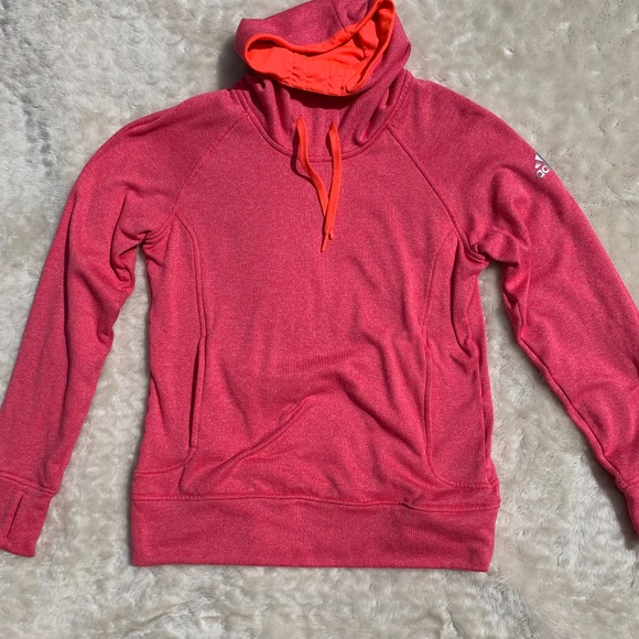adidas Tops - Adidas Cowl Neck Pullover Pink Medium